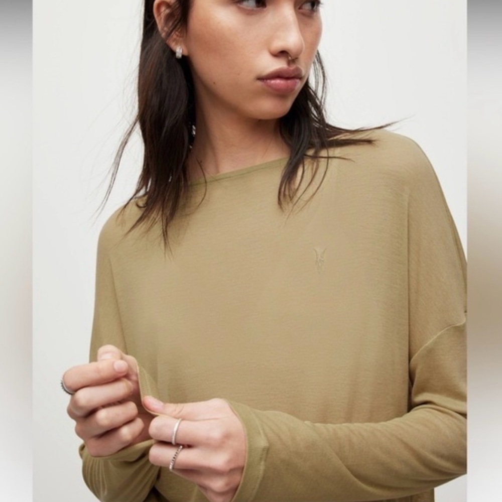 All Saints dark Green Women's Top